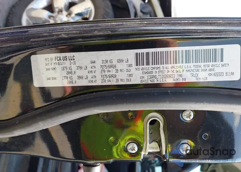 2016 Ram 1500 Lone Star from USA, damaged, VIN 1C6RR6LT1GS269653